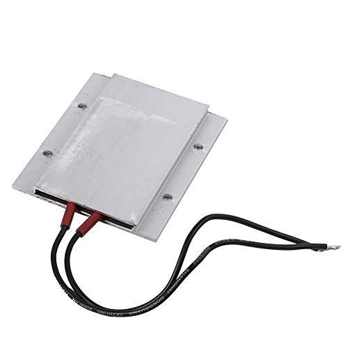 Placa calefactora de termostato PTC, 220 V eléctrica de temperatura constante Kit de calentador de aire de elemento calefactor 77 x 62 x 6 mm(50W 80℃)