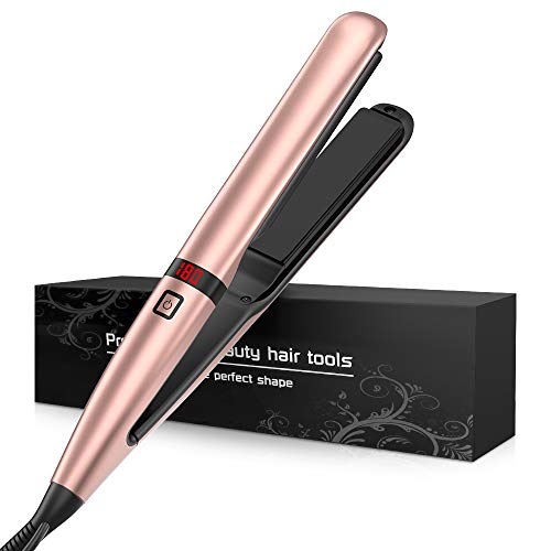 Plancha de pelo profesional con pantalla LCD, Cerámica, Digital, Keratina, temperatura ajustable hasta 230º con doble voltaje para viajar,calentamiento instantáneo Plancha de pelo profesional con pantalla LCD, Cerámica, Digital, Keratina, temperatura ajustable hasta 230º con doble voltaje para viajar,calentamiento instantáneo