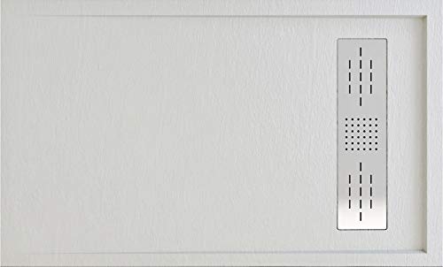 Plato DE Ducha Resina Textura Pizarra Mod. Alba (Blanco, 100 X 70) Plato DE Ducha Resina Textura Pizarra Mod. Alba (Blanco, 100 X 70)