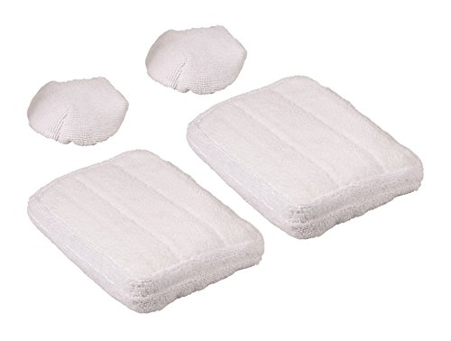 Polti PAEU0307 Kit 2 paños de Microfibra y 2 Fundas de Esponja compatibles con Las escobas a Vapor Serie SV205, SV220, SV240 Polti PAEU0307 Kit 2 paños de Microfibra y 2 Fundas de Esponja compatibles con Las escobas a Vapor Serie SV205, SV220, SV240