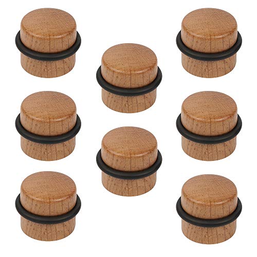 POMOLINE 8 Un. Tope Puerta Madera Roble Natural 37x32MM con Adhesivo para Suelo POMOLINE 8 Un. Tope Puerta Madera Roble Natural 37x32MM con Adhesivo para Suelo