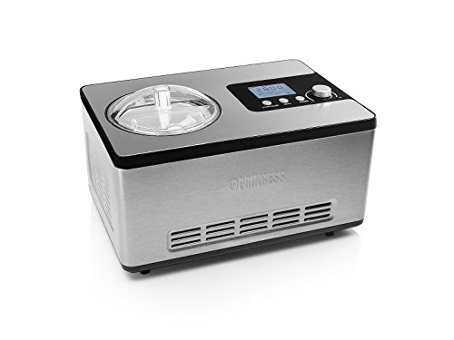 Princess 01.282604.01.001 Máquina para hacer helados Deluxe, 180 W, 2 litros Princess 01.282604.01.001 Máquina para hacer helados Deluxe, 180 W, 2 litros