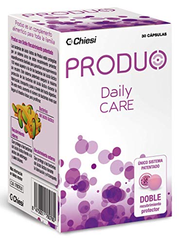 Produo Daily Care Probióticos y Prebióticos Intestinales, Doble Recubrimiento Protector, Cápsulas, Multicolor, 30 Unidad