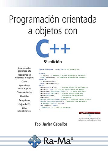 Programación orientada a objetos C++ (5ª edición 2018)