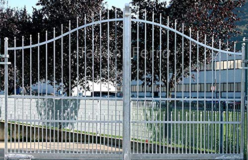 Puerta de doble puerta galvanizada en caliente de hierro macizo (sin marco) 3000 x 2306 mm. Toscana 3000.12 - Taliani Ferro Puerta de doble puerta galvanizada en caliente de hierro macizo (sin marco) 3000 x 2306 mm. Toscana 3000.12 - Taliani Ferro