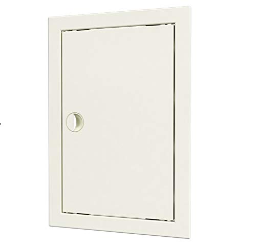 Puerta de inspección con asa, puerta de inspección, puerta de acceso (20 x 25 cm, blanco)