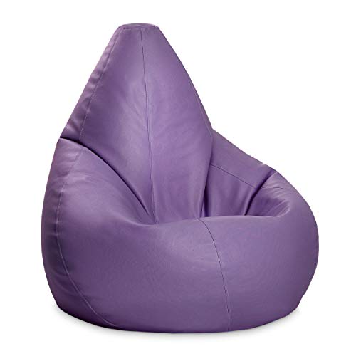 Puff Pera XXL auténtico de Polipiel | Interior o Exterior | Fabricado a Mano 100% en España Calidad (Lila) Puff Pera XXL auténtico de Polipiel | Interior o Exterior | Fabricado a Mano 100% en España Calidad (Lila)