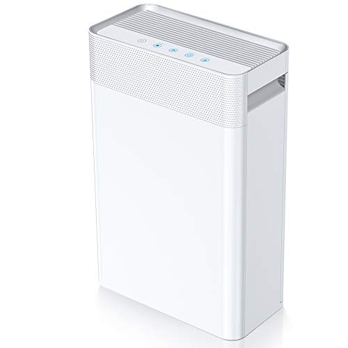 Purificador de Aire 5 en 1,con pre-filtro,Filtro HEPA y Carbón Activado,Generador de Iones,Catalizador Frío y Temporizador Captura alérgenos,olores,sustancias contaminantes(CADR 230m³/h,28 dB,45 m²) Purificador de Aire 5 en 1,con pre-filtro,Filtro HEPA y Carbón Activado,Generador de Iones,Catalizador Frío y Temporizador Captura alérgenos,olores,sustancias contaminantes(CADR 230m³/h,28 dB,45 m²)