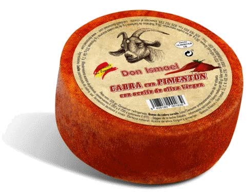Queso de cabra curado con pimentón con aceite de oliva virgen 525 gr. Queso de cabra curado con pimentón con aceite de oliva virgen 525 gr.