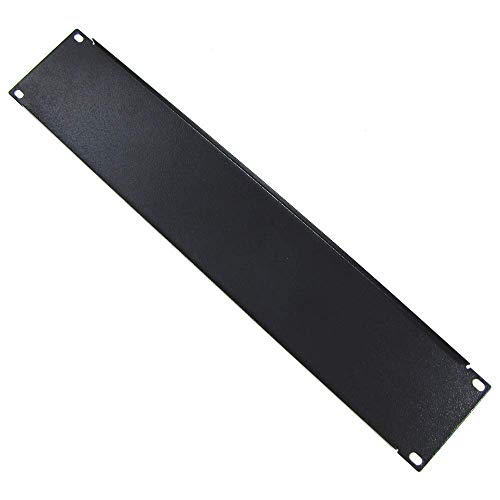 RackMatic - Panel ciego de 2U para armario rack 19" Tapa negra