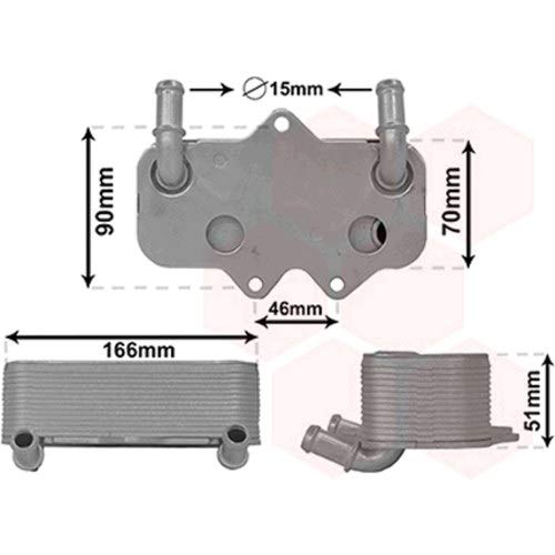 Radiador de aceite de motor para Opel Astra G de 1998 a abril de 2004, versión 2.2DTi Radiador de aceite de motor para Opel Astra G de 1998 a abril de 2004, versión 2.2DTi