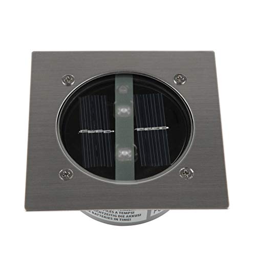 Ranex 5000.198 Carlo Foco exterior cuadrado, Energía solar, Sensor de día noche