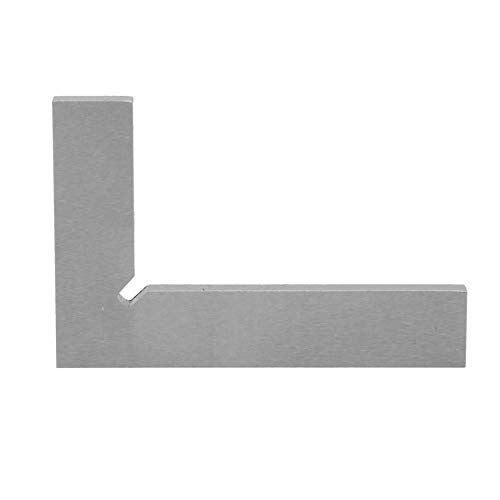 Regla de ángulo recto de acero inoxidable Alta precisión 2 bordes rectos 90 grados para medición de borde plano y cuadrado(75 x 50mm)