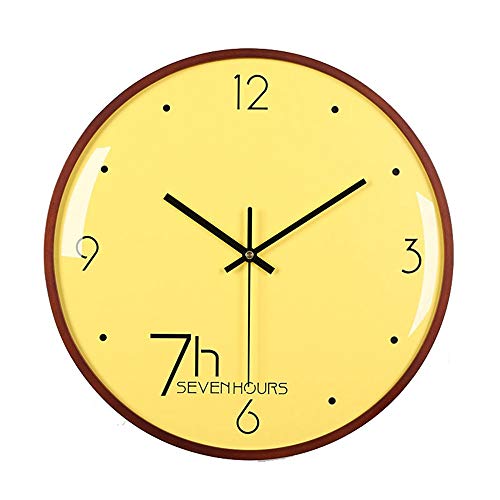 Reloj de Pared del Dormitorio de La Sala de Estar Números Arábigos Redonda Reloj De Pared Reloj Decorativo Reloj De Pared De La Cocina En Casa Escuela De La Oficina Es Fácil De Leer Decoración de La B