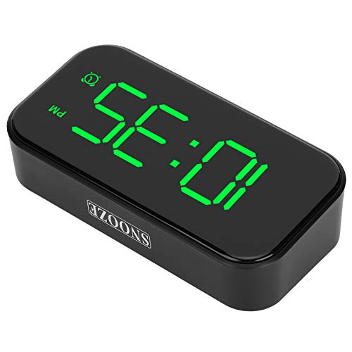 Reloj digital LED profesional, elegante despertador digital USB de alta calidad, para sala de estar del dormitorio(green)