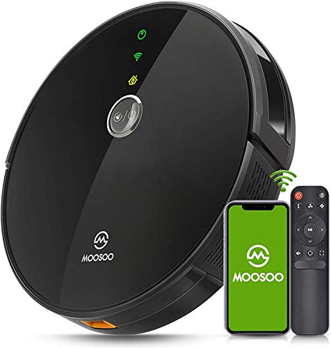 Robot Aspirador, MOOSOO 2300Pa Aspirador Robot Compatible con Alexa y Google Assistant, con Navegación Inteligente, Anti-Colisionesc, Silencioso, Ideal para Alfombras y Suelos, RT30 Robot Aspirador, MOOSOO 2300Pa Aspirador Robot Compatible con Alexa y Google Assistant, con Navegación Inteligente, Anti-Colisionesc, Silencioso, Ideal para Alfombras y Suelos, RT30