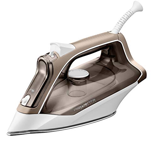 Rowenta Effective DX1635 Plancha de vapor 2400 W , golpe de vapor de 120 g/min, ajustes fáciles de usar, vapor automático, autoapagado, suela Microsteam 300 de acero inoxidable