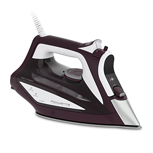 Rowenta Focus Excel DW5220 - Plancha de vapor, 1200 W, suela Microsteam 400, 1.9 m, 0.3 L, 180 g/min, burdeos/blanco Rowenta Focus Excel DW5220 - Plancha de vapor, 1200 W, suela Microsteam 400, 1.9 m, 0.3 L, 180 g/min, burdeos/blanco