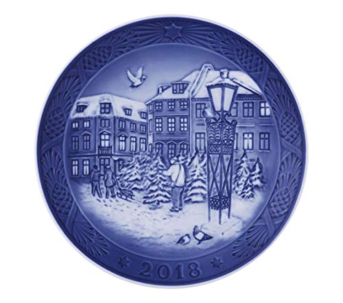 Royal Copenhagen 1024792 Xmas Plate Series RC - Plato de Navidad 2018, porcelana, multicolor