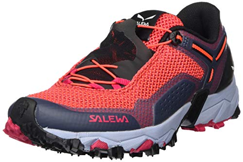 Salewa WS Ultra Train 2, Zapatillas para carrera de senderos Mujer, Rosa (Virtual Pink/Fluo Coral), 37 EU
