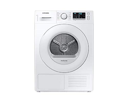 Samsung Secadora de condensación con bomba de calor DV70TA000TE/ET, con puerta reversible, prevención de pliegues, tecnología Optimal Dry filtro 2 en 1, color blanco