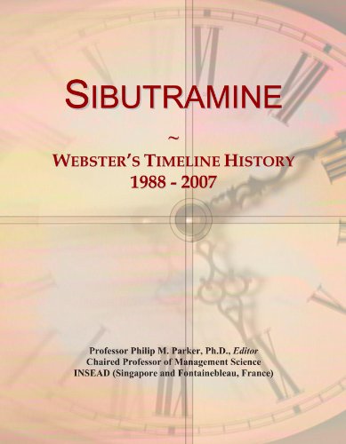 Sibutramine: Webster's Timeline History, 1988 - 2007
