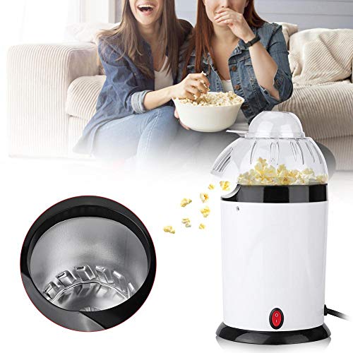 Simlug Popper Popcorn Maker, Mini palomitas de maíz blancas para el hogar, Soplador eléctrico, enchufe de la UE 220-240V: disfrute haciendo deliciosas comidas Simlug Popper Popcorn Maker, Mini palomitas de maíz blancas para el hogar, Soplador eléctrico, enchufe de la UE 220-240V: disfrute haciendo deliciosas comidas