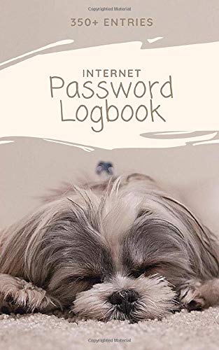 Sleepy Puppy Personal Internet Address & Password Logbook: 5" x 8" Design for small size with plenty of room for Website addresses Login and Password ... in a convenient place. internet password book