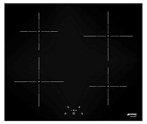 Smeg SI5643D hobs - Placa (Mesa, Inducción, Vidrio, Electrónico, Frente, 60 cm) Negro