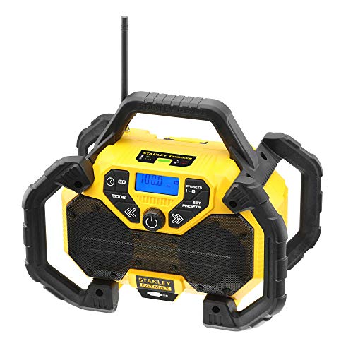 STANLEY FATMAX FMCR001B-QW - Radio con función de cargador 2Ah para baterías de litio 18V