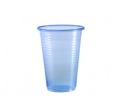 Sumicel Vaso de plástico de Polipropileno Color Azul traslúcido, Caja 3000 Unidades