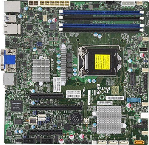 Supermicro X11SSZ-F Placa Base para - Servidor (Intel, LGA 1151 (Zócalo H4), E3-1200, 8 GT/s, 80 W, 14 NM)
