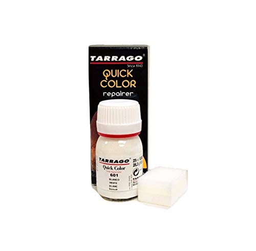 Tarrago | Quick Color 25 ml | Tinte Reparador para Cuero (Blanco 601)