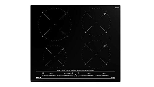 Teka |Placa de inducción MasterSense de 60cm con 4 zonas con 8 funciones directas | 5.3 x 60 x 51 | Negro