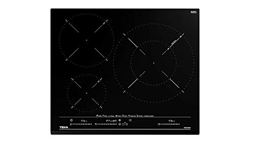 Teka |Placa de inducción MasterSense de 60cm con 8 funciones directas y 3 zonas de cocción | 5.3 x 60 x 51 | Negro