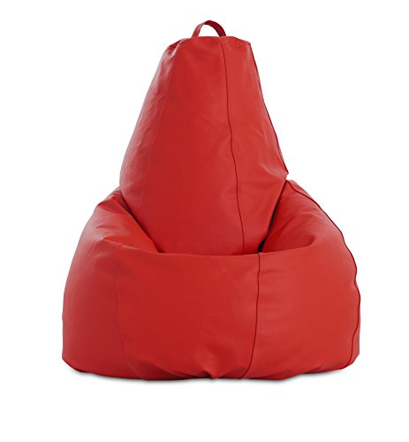 textil-home Puf - Pera moldeable XL Puff - 80x80x130 cm- Color Rojo. Tejido Polipiel Alta Resistencia - Doble repunte - (Incluye Relleno Bolas Poliestireno). textil-home Puf - Pera moldeable XL Puff - 80x80x130 cm- Color Rojo. Tejido Polipiel Alta Resistencia - Doble repunte - (Incluye Relleno Bolas Poliestireno).