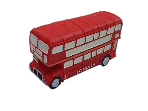 thomas benacci Imán para nevera 3D de autobús de Londres – rojo Routemaster recuerdo de doble piso de Inglaterra Reino Unido/decoración para cocina hogar