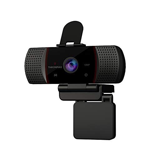 Thronmax Stream Go X1 Webcam (X1), Full HD 1080p/1920x1080 con micrófono Reductor de Ruido y tecnología HDR para grabaciones Profesionales HD Estudio en Podcast, Streaming, Chat, etc.