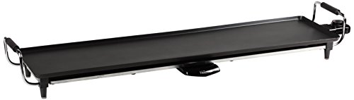 Tristar BP-2984 - Plancha de asar con recubrimiento antiadherente, 1800 W, negro, superficie para cocinar 90 x 23 cm Tristar BP-2984 - Plancha de asar con recubrimiento antiadherente, 1800 W, negro, superficie para cocinar 90 x 23 cm