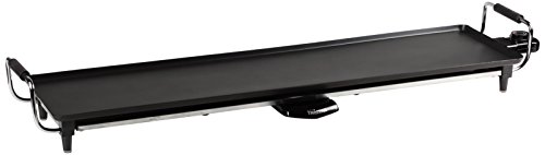 Tristar BP-2984 - Plancha de asar con recubrimiento antiadherente, 1800 W, negro, superficie para cocinar 90 x 23 cm