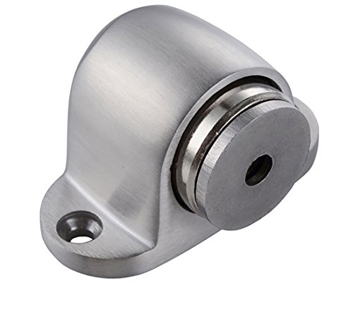 TRIXES Tope Magnético de Puerta Metal Cepillado Montado en el Piso TRIXES Tope Magnético de Puerta Metal Cepillado Montado en el Piso