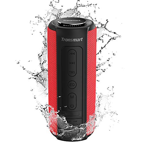 Tronsmart T6 Plus Altavoces Bluetooth 40W, Altavoz Portatiles Waterproof IPX6 con Powerbank, 15 Horas de Reproducción, Sonido Estéreo TWS, Efecto de Triple Bajo, Speaker Bluetooth 5.0