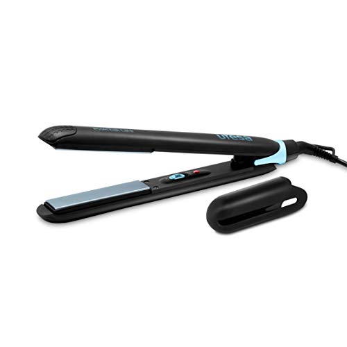Ufesa PP5100 - Plancha alisadora para el Pelo con placas de revestimiento de cerámica, Doble función: liso y rizado, Color Negro Ufesa PP5100 - Plancha alisadora para el Pelo con placas de revestimiento de cerámica, Doble función: liso y rizado, Color Negro