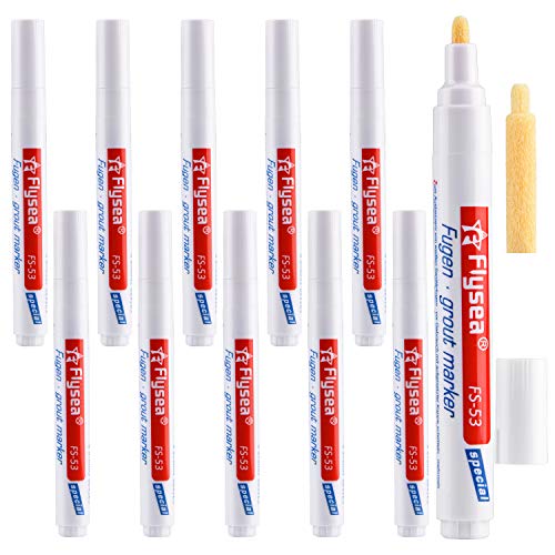 Ulikey 12 Piezas Rotulador de Lechada, Bolígrafo de Lechada de Rejuvenecer con Punta de Repuesto para Restaurar de Reparación Baldosa Lechada de Azulejos en Baños y Cocinas (Blanco) Ulikey 12 Piezas Rotulador de Lechada, Bolígrafo de Lechada de Rejuvenecer con Punta de Repuesto para Restaurar de Reparación Baldosa Lechada de Azulejos en Baños y Cocinas (Blanco)