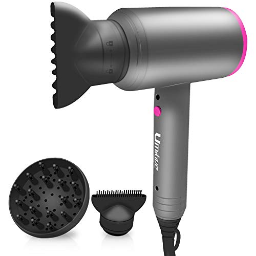 Umitive Secador de Pelo 2000W Profesional Iónico, Tecnologia ceramica y Ion Negativo, 2 Velocidades, Contiene 1 Difusor y 2 Concentradores Umitive Secador de Pelo 2000W Profesional Iónico, Tecnologia ceramica y Ion Negativo, 2 Velocidades, Contiene 1 Difusor y 2 Concentradores