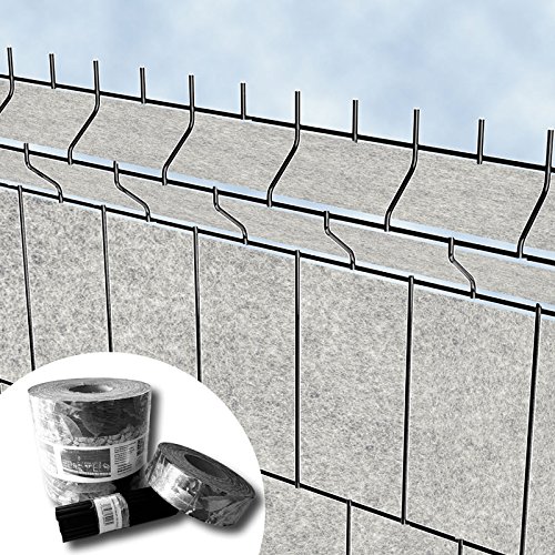 Venezia - Protección para esgrima de jardín valla - Diseno de franjas de pantalla de vellón para 3D-perfilado valla de alfombra doble – PVC gratis