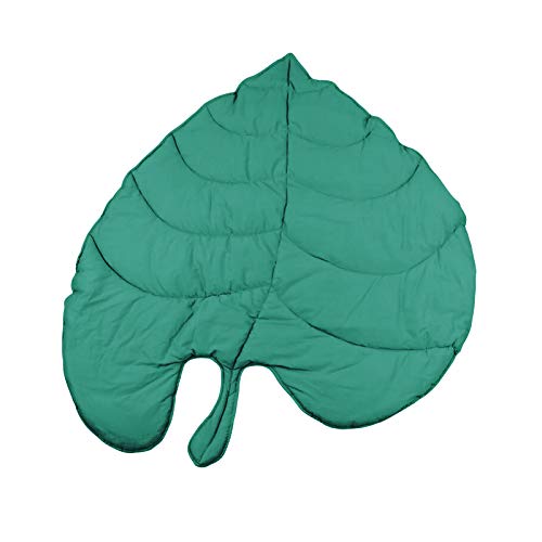 Verde Gary Tipo de hoja Juego de bebé Estera de algodón Esteras suaves para dormir de bebé Alfombra de piso Gimnasio para bebés Sala de actividades Decoración Rastro de manta (Color : Green)