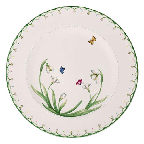 Villeroy & Boch Colourful Spring Plato de presentación (32 cm), Porcelana Premium, Blanco/Multicolor