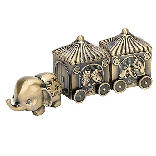 Vintage Elefante Primer Diente Rizo Caja de Recuerdo Exquisita Caja de Almacenamiento de Metal Caja de joyería para niño recién Nacido bebé cumpleaños Bautizo