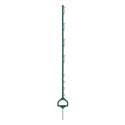 VOSS.farming 20x Poste de PP Reforzado con Fibra de Vidrio para Pastor eléctrico, 157cm, con Punta de Estribo, Verde